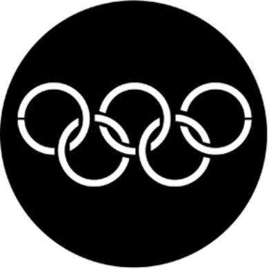 gobo 77437 - Olympic Rings  (77437)