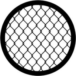 gobo 71060 - Wire Fence - Metal GOBO with pattern.