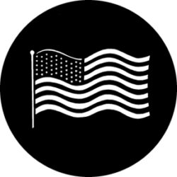 gobo 77122 - Waving US Flag - Ocelov  Gobo se vzorem.