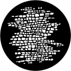 gobo 77787 - Cobblestones , 238287, "A" - Metal GOBO with pattern.