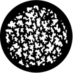 gobo 77805 - Leaf Breakup (Medium) - Metal GOBO with pattern.
