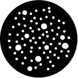 gobo 77808 - Dot Breakup (Large) - Metal GOBO with pattern.