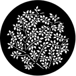 gobo 77864 - Branching Leaves (Negativ) - Metal GOBO with pattern.