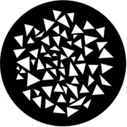 gobo 77879 - Triangle Breakup - Metal GOBO with pattern.