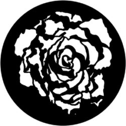 gobo 78084 - Blooming Rose - Metal GOBO with pattern.