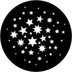 gobo 78122 - Stars 7 - Ocelov  Gobo se vzorem.