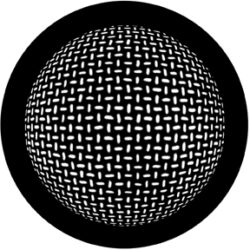 gobo 78445 - Grid Sphere - Metal GOBO with pattern.