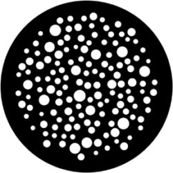 gobo 79650 - Bubbles Small - Ocelov  Gobo se vzorem.