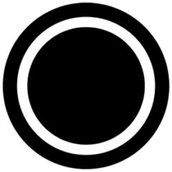 gobo 81115 - Circle Outline - Skleněné Gobo se vzorem.