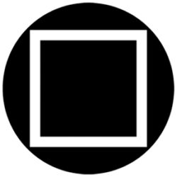 gobo 81116 - Square Outline - Skleněné Gobo se vzorem.