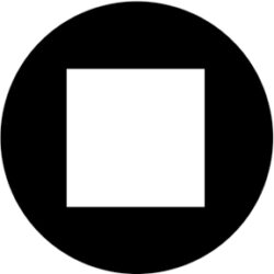 gobo 81187 - Open Square - Skleněné Gobo se vzorem.