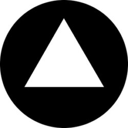 gobo 81188 - Open Triangle - Skleněné Gobo se vzorem.