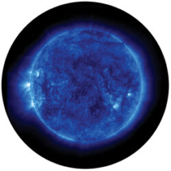 gobo 86671 - Blue Corona - Skleněné Gobo se vzorem.