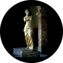 gobo 86678 - Venus de Milo - Skleněné Gobo se vzorem.