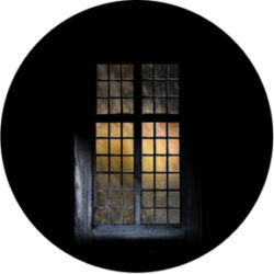 gobo 86690 - Candlelight Window - Sklenn Gobo se vzorem.