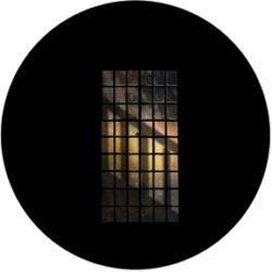 gobo 86691 - Banister Window - Sklenn Gobo se vzorem.